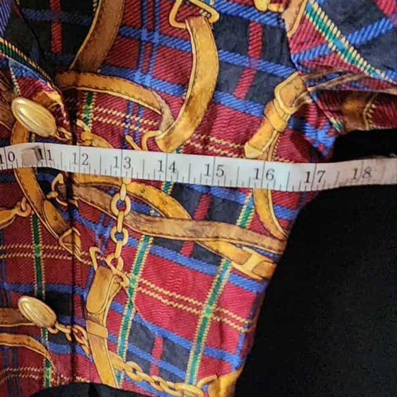 Vintage Richard Warren Strap Printed Women's Dress 6 **Needs 2 Buttons Sewn** - Picture 6 of 7